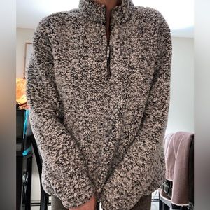 Thick Fleece Quarter Zip Pull Over